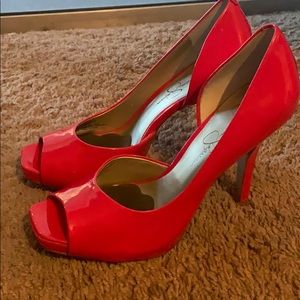 Jessica Simpson Hot pink high heels